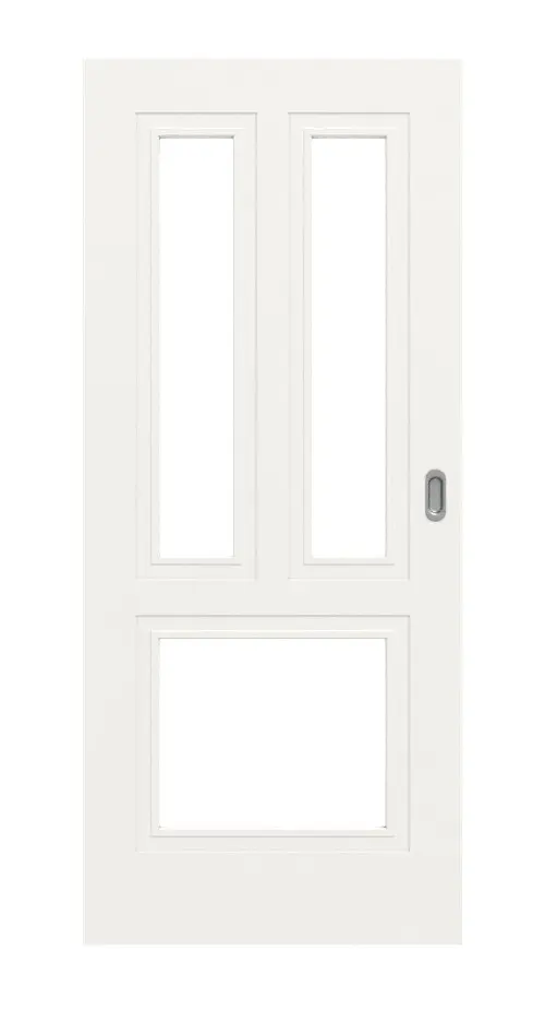 Widok frontowy modelu Montana 3 LA ClassicLine biały lakier drzwi przesuwne - Hörmann