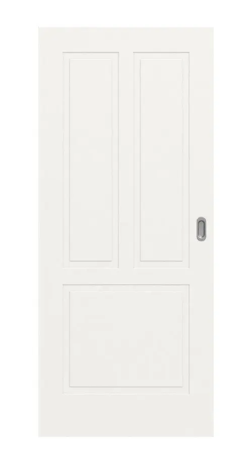 Widok frontowy Montana 3 ClassicLine biały lakier drzwi przesuwne - Hörmann