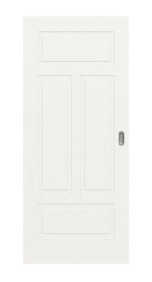 Widok frontowy drzwi przesuwnych Montana 6 ClassicLine biały lakier - Hörmann