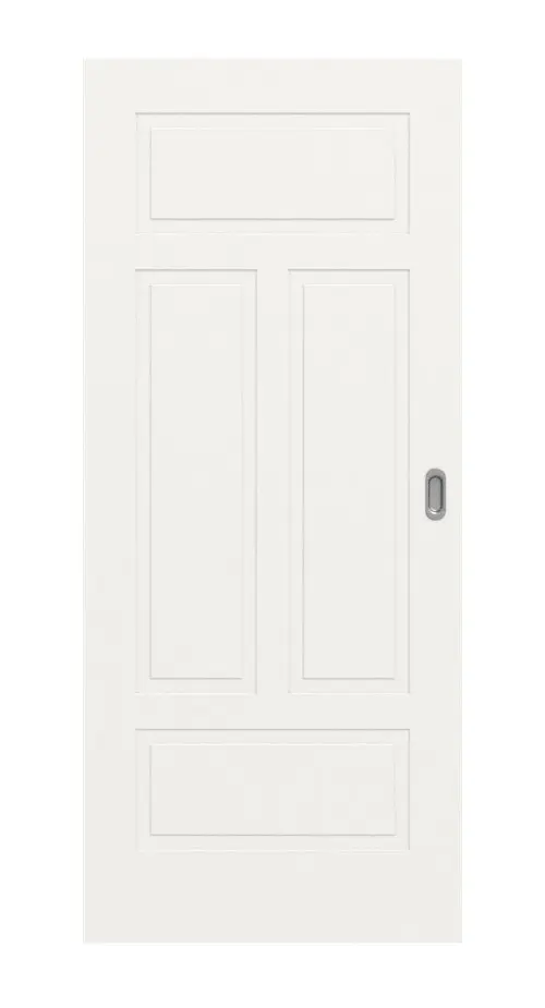 Widok frontowy Lacuna 6 klasyczny biały lakier drzwi przesuwne - Huga