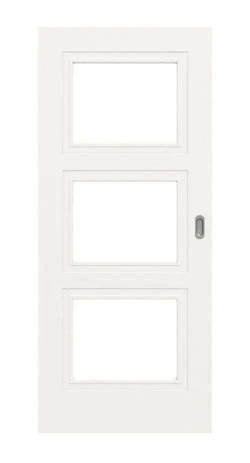 Widok frontowy Montana 7 LA ClassicLine biały lakier drzwi przesuwne - Hörmann