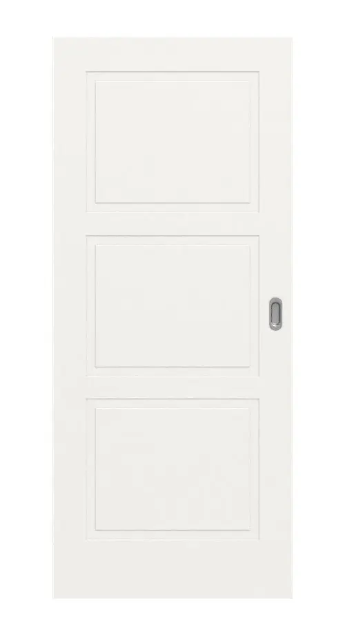 Widok frontowy drzwi przesuwnych Montana 7 ClassicLine biały lakier - Hörmann