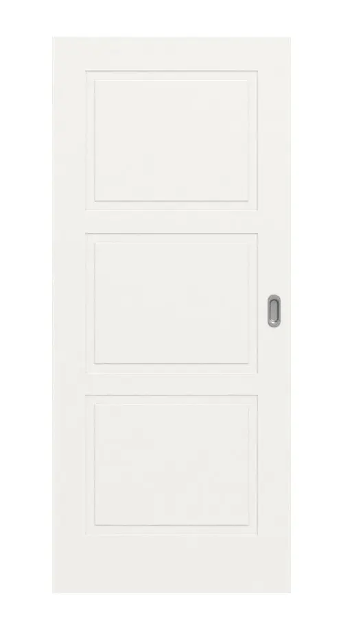 Widok frontowy Lacuna 7 klasyczny biały lakier drzwi przesuwne - Huga