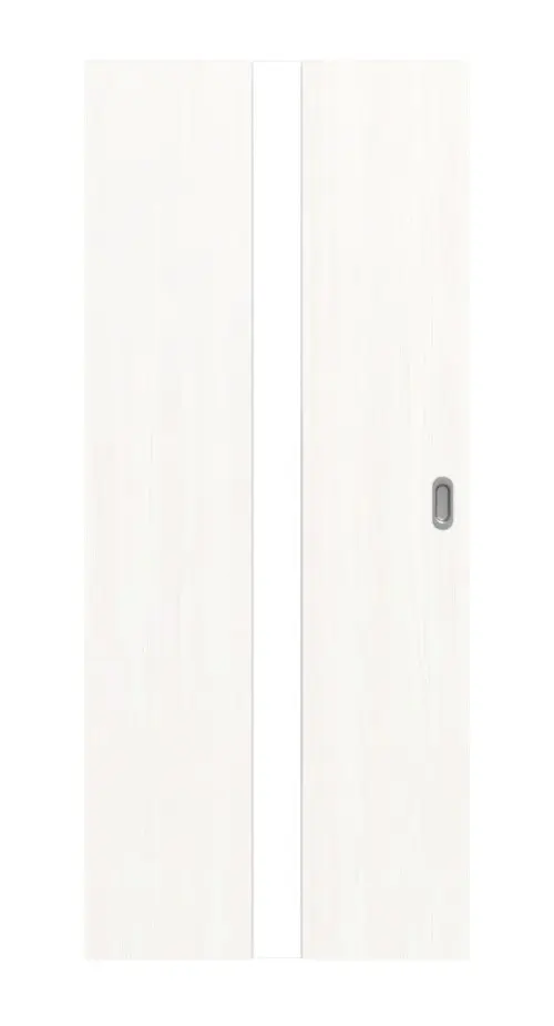Widok frontowy Smart 1 na środku Basic Durat biel pino drzwi przesuwne - Huga