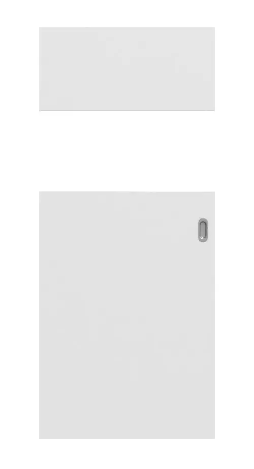 Widok frontowy Smart 2 wzdłuż Basic Durat biel baliowa drzwi przesuwne - Huga