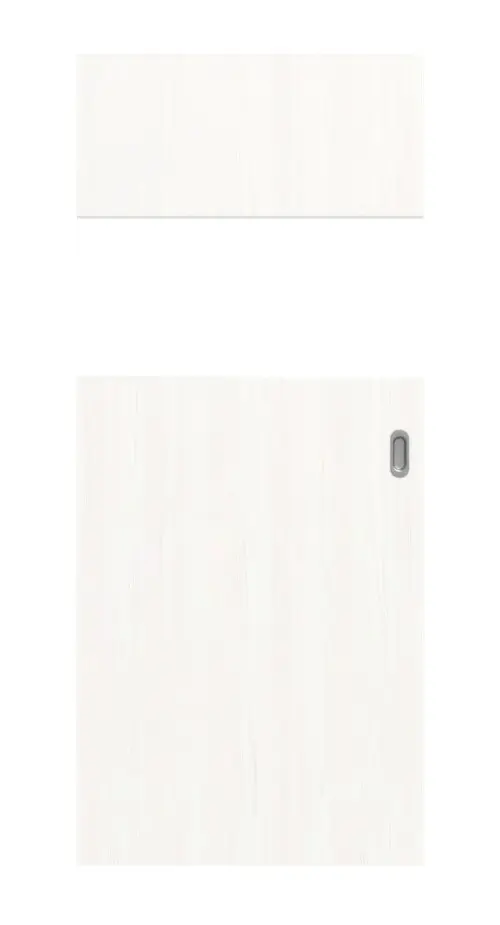 Widok frontowy Smart 2 wzdłuż Basic Durat biel pino drzwi przesuwne - Huga