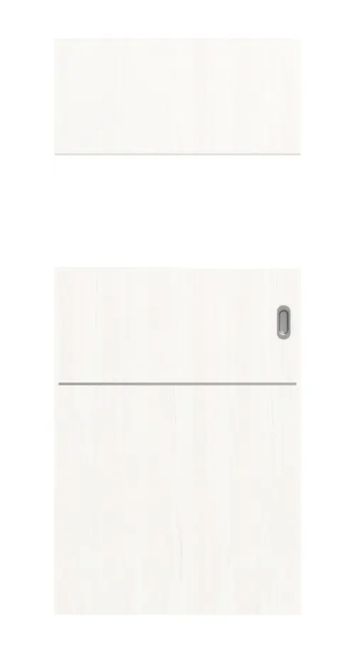 Widok frontowy Smart 2 wzdłuż Plain 79-7 Basic Durat biel pino drzwi przesuwne - Huga