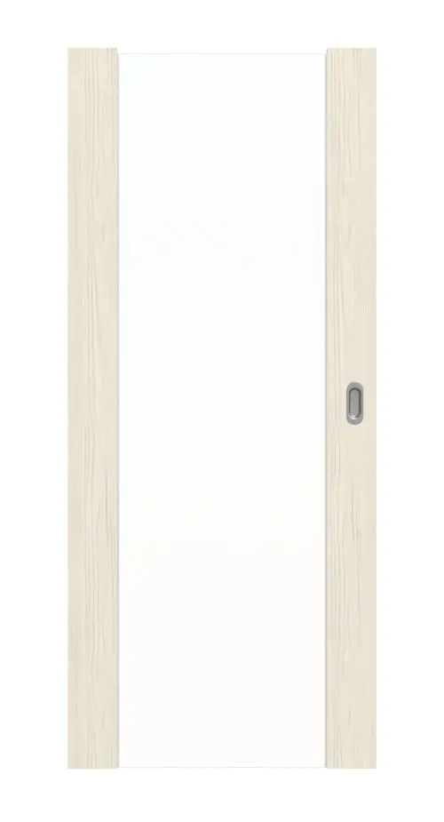 Widok frontowy modelu Sueno 1 Basic Durat modrzew lazurowany drzwi przesuwne - Huga