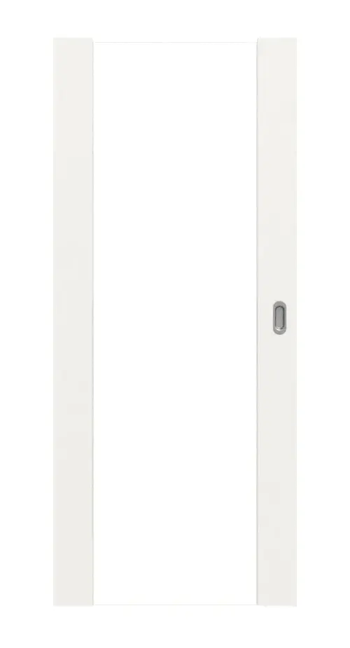 Widok frontowy Sueno 1 Basic Durat biały beskidzki RAL 9016 drzwi przesuwne - Huga