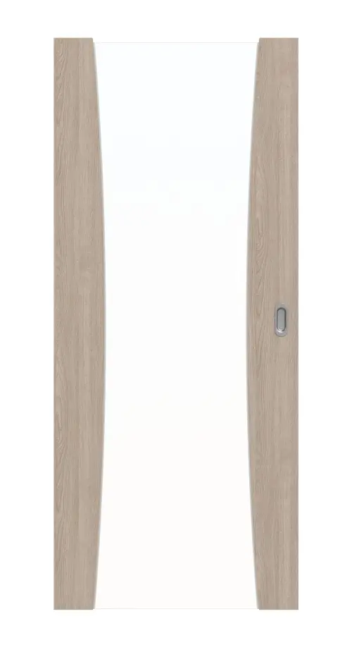 Widok frontowy drzwi przesuwnych Sueno 2 Basic Durat dąb szary - Huga