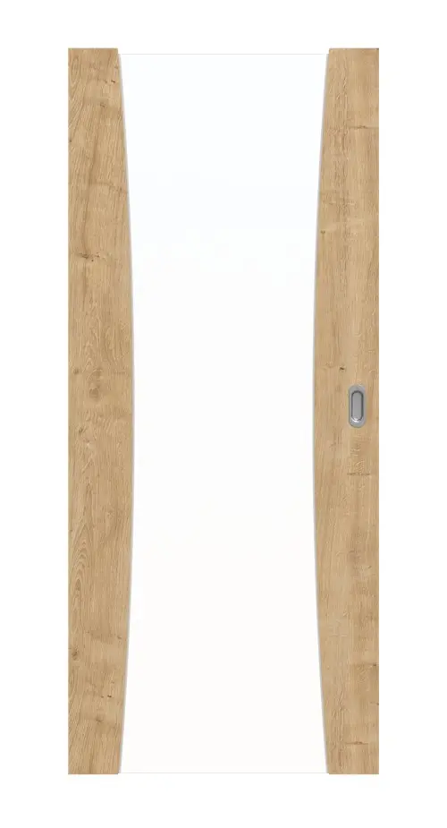 Widok frontowy drzwi przesuwnych Sueno 2 Basic Durat dąb sękaty - Huga