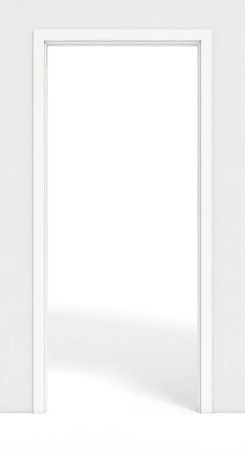 Zdjęcie frontowe systemu drzwi przesuwnych PortaLit arctic biały A222 chowanego w ścianę - Westag