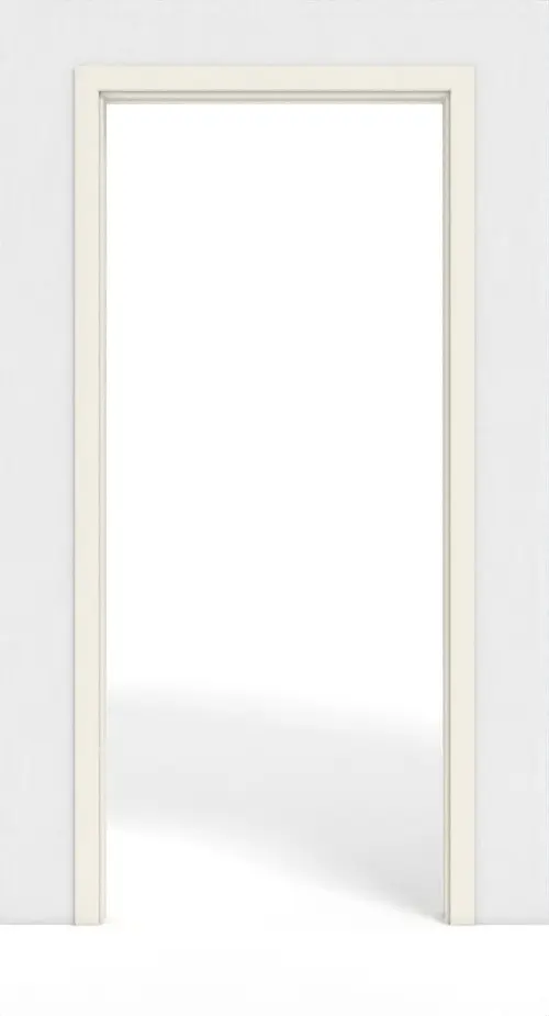 Widok od przodu systemu drzwi przesuwnych PortaLit biel uni A242 chowanego w ścianę - Westag