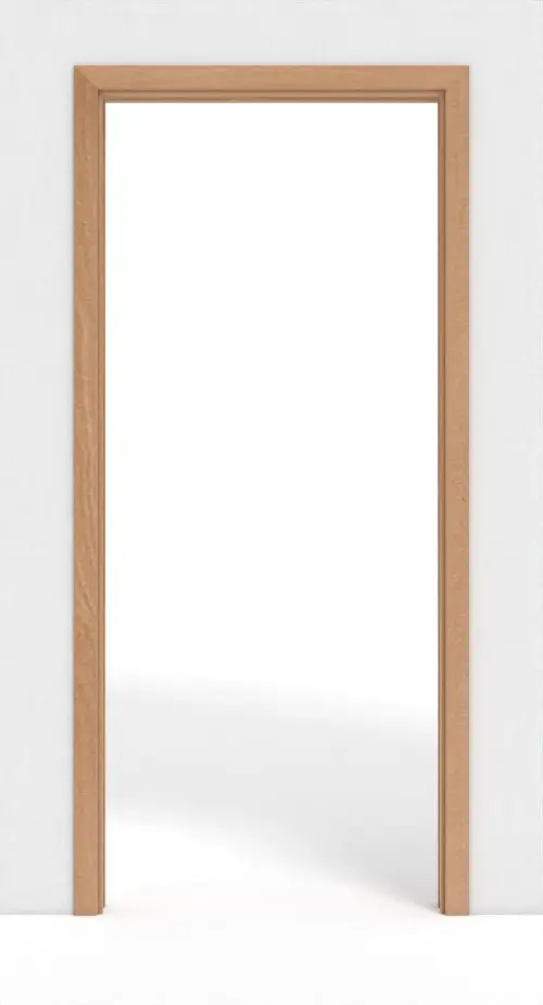 Zdjęcie z przodu systemu drzwi przesuwnych PortaLit buk Blumig BU88 chowanego w ścianę - Westag