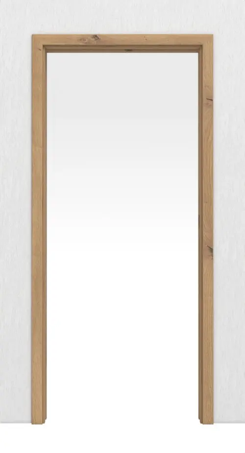 Widok frontowy marki WESTAG system drzwi przesuwnych chowany w ścianę Artis dąb Ei 793 PortaLit CPL