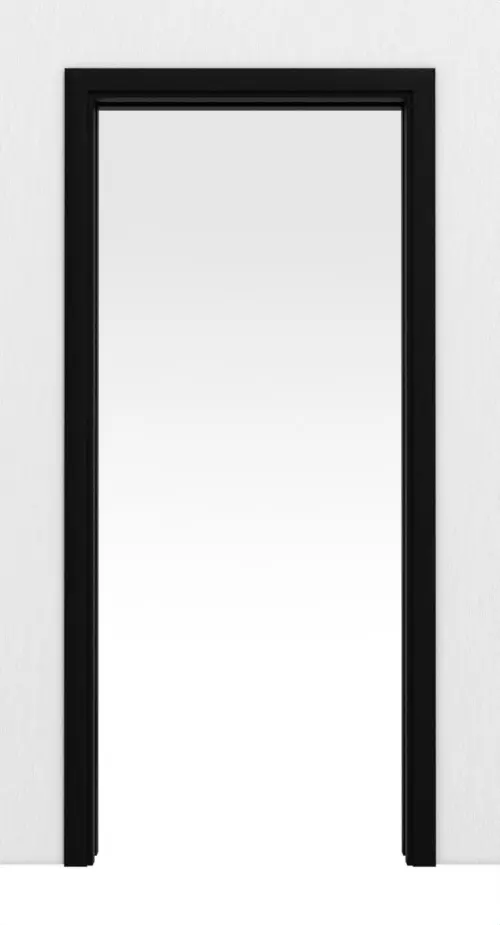 LEBO system drzwi przesuwnych chowany w ścianie ultramatowy czarny podobny do RAL 9005 Versio