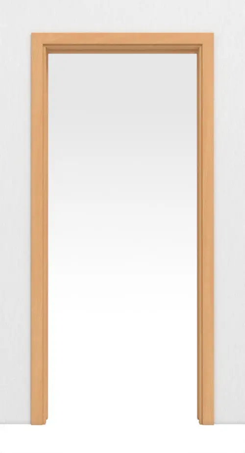 Widok z przodu systemu drzwi przesuwnych chowanego w ścianę buk francuski BaseLine Duradecor - Hörmann