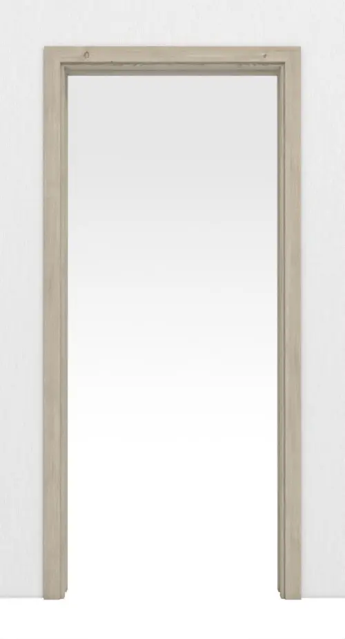 HÖRMANN system drzwi przesuwnych chowany w ścianę szczotkowany modrzew jasny Duradecor z ościeżnicą