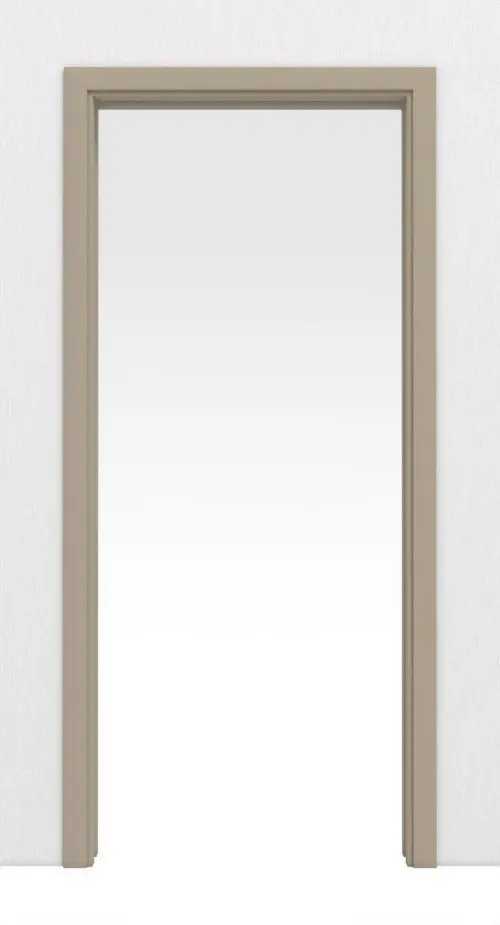 Widok frontowy systemu drzwi przesuwnych chowanych w ścianie, ultramatowy taupe (kolor ciemnoszaro-brązowy) Concepto - Hörmann
