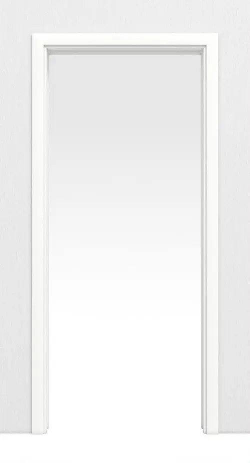 Widok frontowy systemu drzwi przesuwnych chowanych w ścianę, biel ultramatowa Concepto - Hörmann