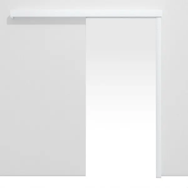 CLASSEN System drzwi przesuwnych CPL, białe ze strukturą, naścienny bez ościeżnicy
