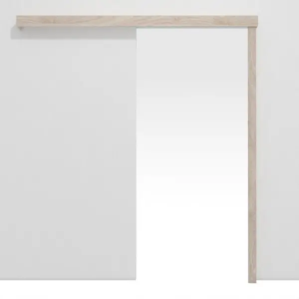 System drzwi przesuwnych Basic jasny orzech Columbia folia dekoracyjna montowany na ścianie bez ościeżnicy