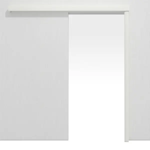 System drzwi przesuwnych naścienny RAL 9003 biały lakier bez ościeżnicy