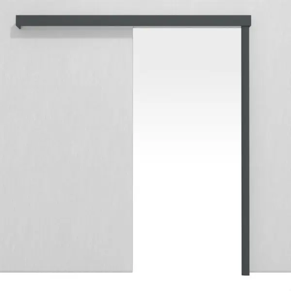 System drzwi przesuwnych naścienny CLASSEN Uni Grafit folia dekoracyjna bez ościeżnicy