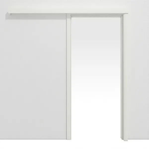 CLASSEN System drzwi przesuwnych, biały lakier RAL 9003, naścienny z ościeżnicą