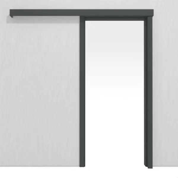 CLASSEN system drzwi przesuwnych naścienny Uni Grafit folia dekoracyjna z ościeżnicą