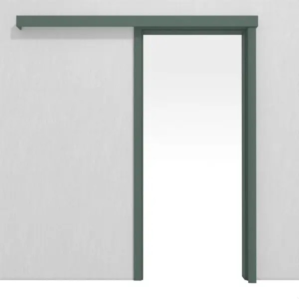CLASSEN system drzwi przesuwnych naścienny Uni zielony folia dekoracyjna z ościeżnicą