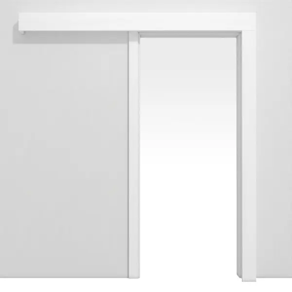 Zdjęcie systemu drzwi przesuwnych klasyczny naścienny Duritop jesion aksamitny biały - Jeld-Wen