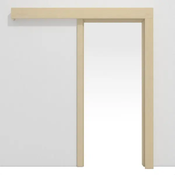 Zdjęcie systemu drzwi przesuwnych klasyczny naścienny, fornirowany drewnem naturalnym, klon kanadyjski - Jeld-Wen