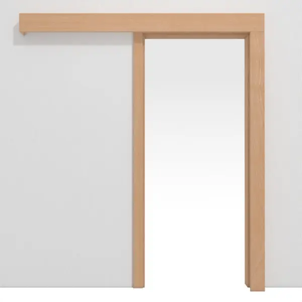 Zdjęcie systemu drzwi przesuwnych klasyczny naściennego fornirowane drewnem naturalnym buk - Jeld-Wen