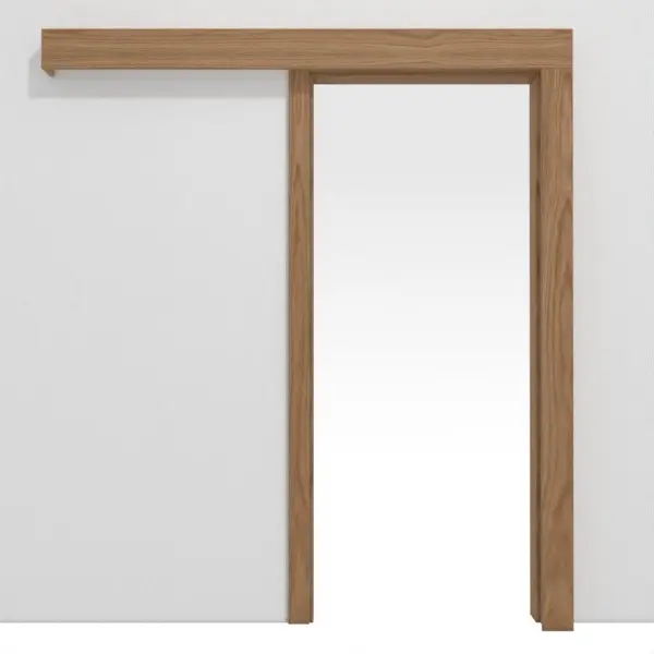 Zdjęcie systemu drzwi przesuwnych klasyczny naściennego, fornirowanego drewnem naturalnym dąb - Jeld-Wen