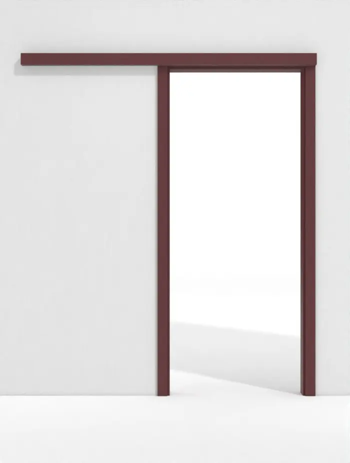 WESTAG system drzwi przesuwnych naścienny z ościeżnicą Rosso Jaipur FX 0751 FENIX NTM