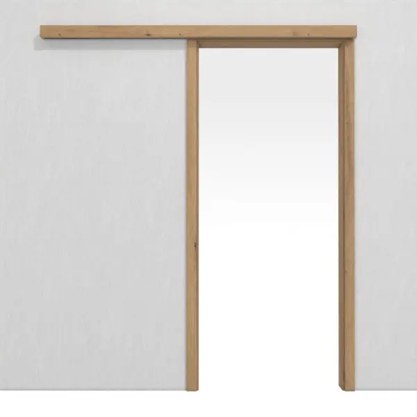 WESTAG system drzwi przesuwnych naścienny Artis dąb Ei 793 PortaLit CPL z ościeżnicą