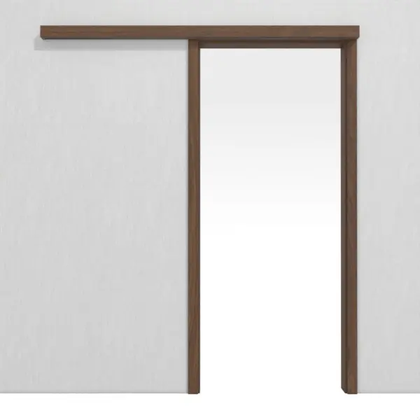 WESTAG system drzwi przesuwnych naścienny orzech włoski Trentino NU 717 PortaLit CPL z ościeżnicą