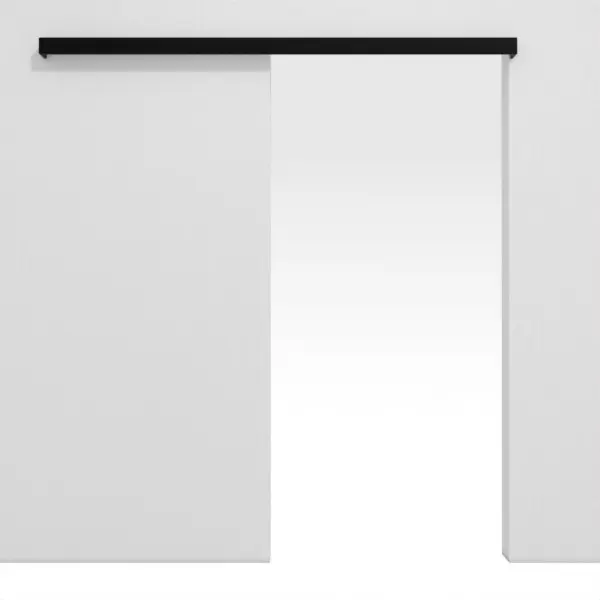 HÖRMANN system drzwi przesuwnych naścienny, ultramatowy czarny, bez ościeżnicy