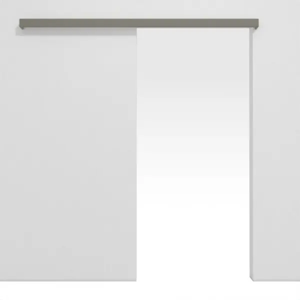 HÖRMANN system drzwi przesuwnych naścienny ultramatowy szary stalowy bez ościeżnicy