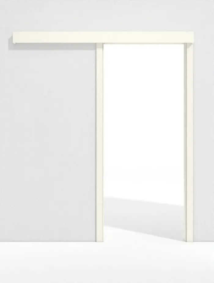 Widok frontowy systemu drzwi przesuwnych naściennych GARANT 9417-60 Snow White CePaL