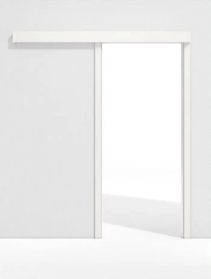 GARANT System przesuwnych drzwi montowany na ścianie Authentic Bianco CePaL