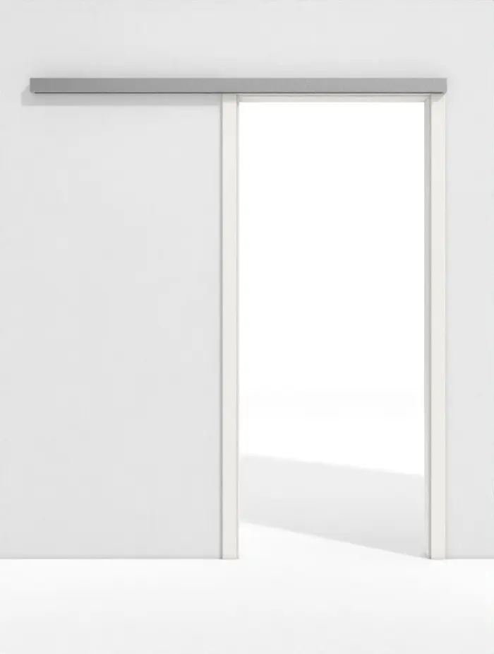 GARANT Line – naścienny system drzwi przesuwnych biały lakier 9016