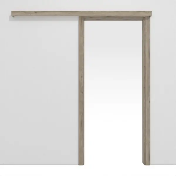 HÖRMANN system drzwi przesuwnych naścienny dąb północny Duradecor z ościeżnicą