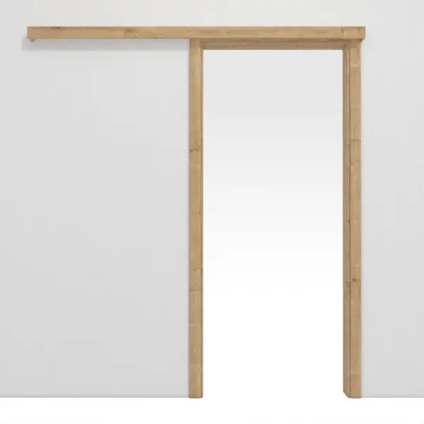 HÖRMANN system drzwi przesuwnych naścienny dąb dziki Duradecor z ościeżnicą