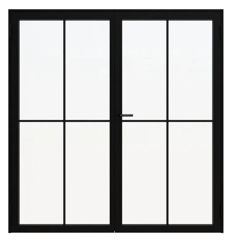 Widok frontowy stalowych drzwi loftowych dwuskrzydłowych 1-1 - Hörmann