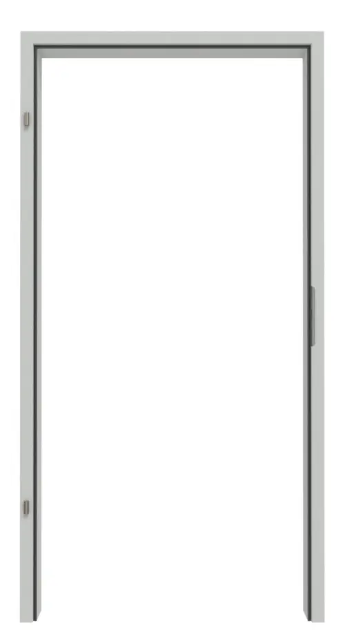 Widok frontowy w RAL 7035 dwuściennej stalowej ościeżnicy opaskowej do muru - Hörmann