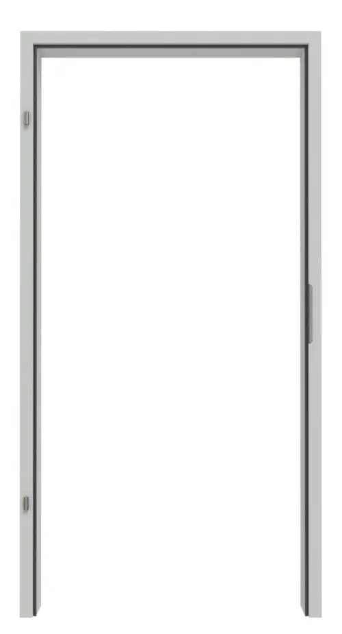 Widok frontowy w RAL 7035 2-częściowej stalowej ościeżnicy opaskowej do konstrukcji szkieletowej - Hörmann