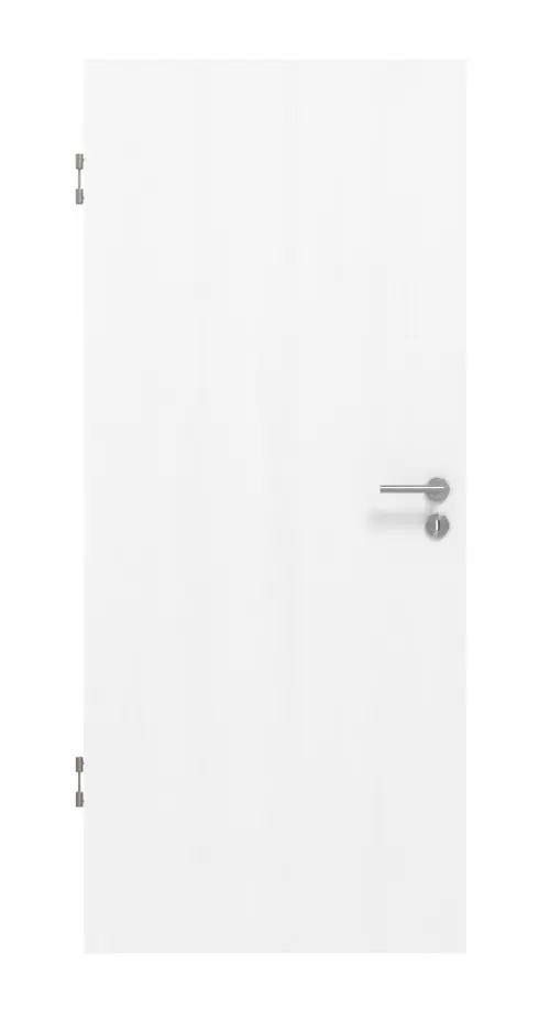 Zdjęcie drzwi termoizolacyjnych jesion aksamitny biały panele laminowane (CPL) - Jeld-Wen