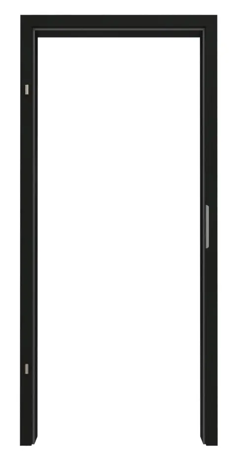 GARANT ościeżnica do drzwi dymoszczelnych 0901-60 Black Resopal z prostokątną krawędzią
